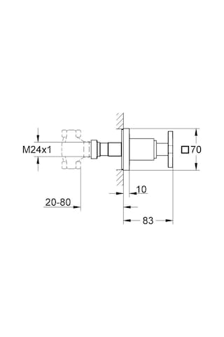 Grohe Allure Ankastre Stop Valf - 19334000