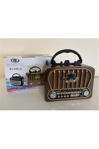 Everton Rt-826m Bluetooth-usb-sd-fm Şarjlı Nostaljik Radyo El Fenerli