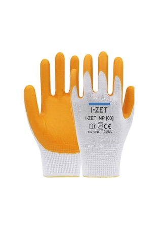 I-zet Inp03 Polyester Örme Nitril Eldiven 288 Adet No 10