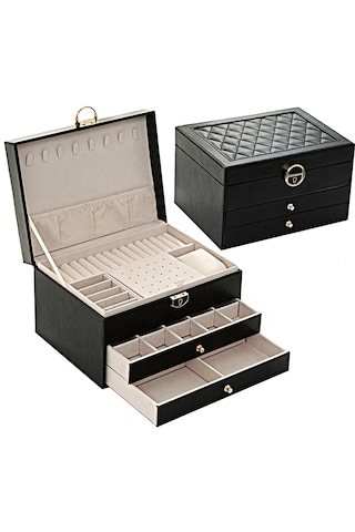 Mk24 Premium Mücevher Takı Kutusu -bilezik Yüzük Kolye Altın Kutu