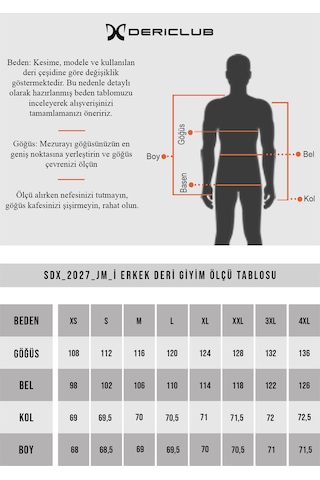 Dericlub Akron Erkek Jumbo İçi Kürklü Hakiki Deri Kaban Siyah