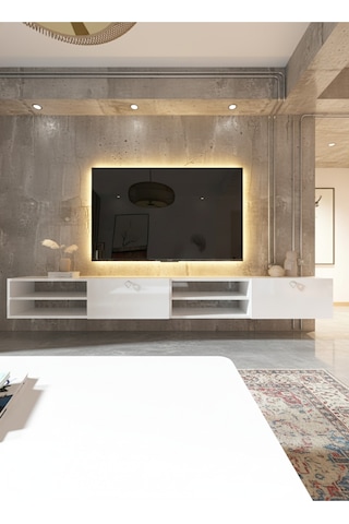 Resital Tv Ünitesi S2447-1 Beyaz Beyaz