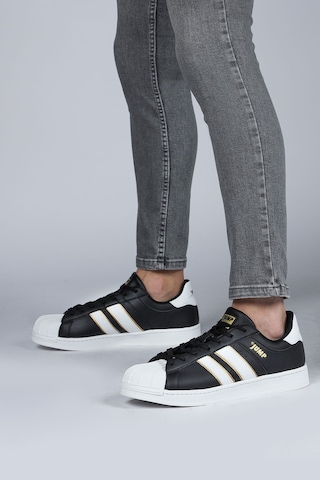 Jump 29055 Siyah - Beyaz Erkek Sneaker Günlük Spor Ayakkabı Siyah - Beyaz