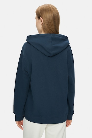Ucla Vıvıana Lacivert Kapüşonlu Baskılı Fermuarlı Standard Fit Kadın Sweatshirt Lacivert