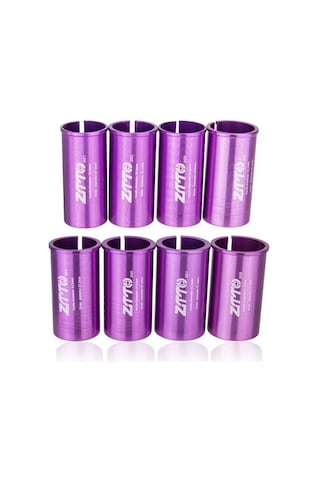 Sones 30,9-31,6 Mm 009 2 Adet Ztto Bisiklet Sele Borusu Dönüşüm Manşonu Redüktör Kapağı Mor
