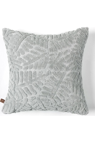 Bohem Özel Tasarım Punch Panç Desen Kare Dekoratif Kırlent Kılıfı 50x50 cm Forest Gri