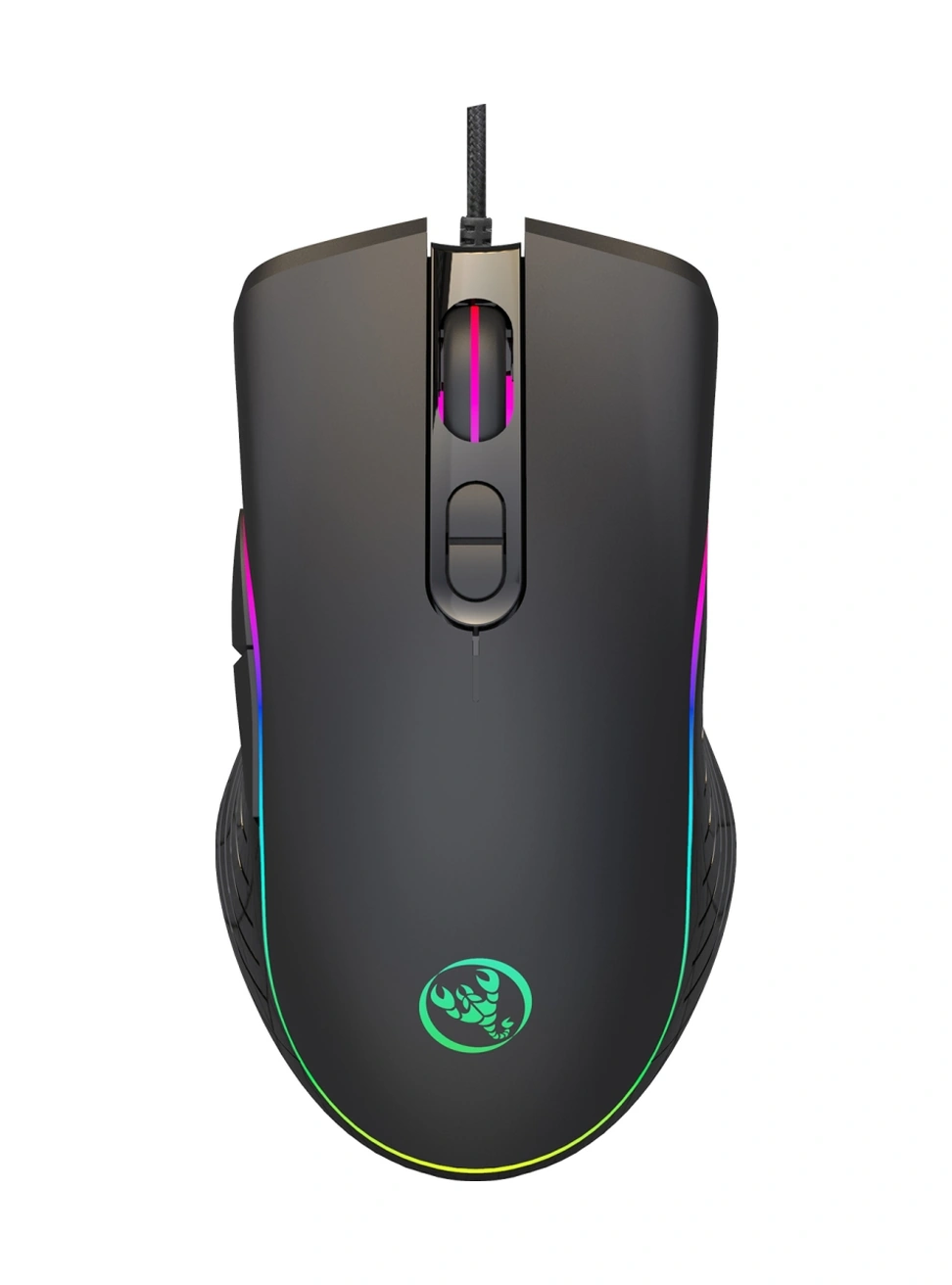 Sones Hxsj A867 Usb 6400dpı Dört Hızlı Ayarlanabilir Rgb Aydınlatmalı Kablolu E-spor Oyun Faresi, Uzunluk: 1,5 M Diğer