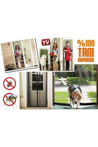 Mıknatıslı Kapı Sineklik Tülü-krem 105 X 205