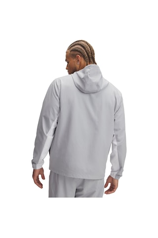 Under Armour Rival Woven Erkek Gri Kapüşonlu Ceket Gri