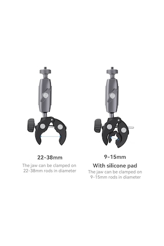 Telesın GP-HBM-001 Motosiklet Bisiklet Alüminyum Eylem Kamera Tutucu