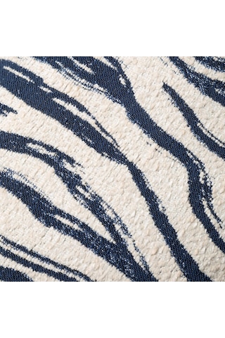 Lexroo Alice Wavy Kırlent Lacivert 30x50