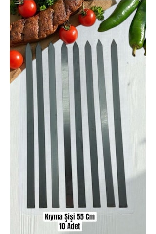 Adana Kıyma Kebap Beyti Şişi 5 Adet En 2.5 Cm Boy 55 Cm,kıyma Şiş