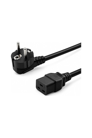 Px-srv5 5 Metre 3x1.5mm C19 Server Power Kablo, Full Bakır C19 Schuko Güç Kablosu, 16a 250v Sunucu Pdu Ups Veri Merkezi Güç Bağlantı Kablosu, Siyah