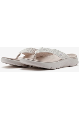 Skechers Go Walk Flex Sandal - Splendor Kadın Bej Parmak Arası Terlik 141404 Nat Bej