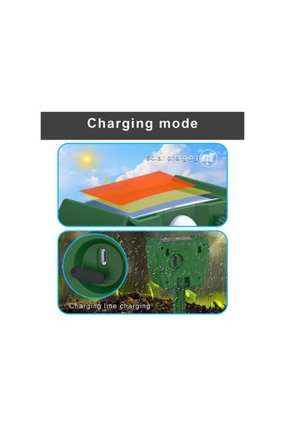 Geeroyoo Güneş Enerjili Ultrasonik Hayvan Kovucu - Dış Mekan Su Geçirmez Böcek Ve Kemirgen Savar, 52ft Algılama Mesafesi