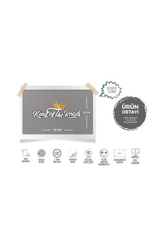 Rfhlm139 Reflektif Altin Tacli Yollarin Krali Etiket