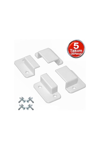 Pencere Sineklik Montaj Aparatı (5 Takım 4 lü Set)+Vida (10x20 Profillere Uygundur)