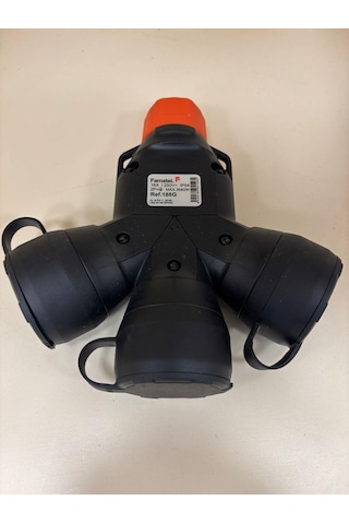 1x16a Kauçuk Tek Gövde Adaptör 3 Lü Ip54