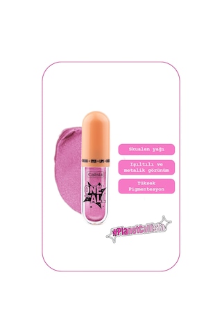 One For All Eyes & Lips & Cheeks Işıltılı Likit Göz farı - 07 Pretty Violet