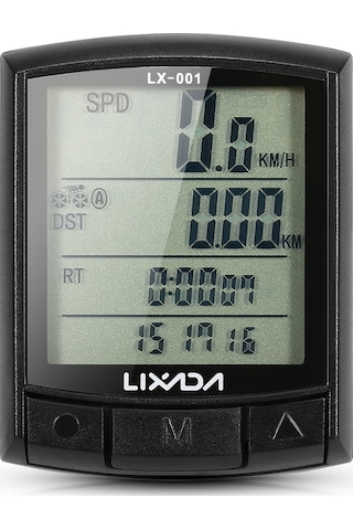 Lixada Bisiklet Bisiklet Bilgisayarı Bisiklet Kilometre Kilometre Sayacı Mtb Yol Bisikleti Bilgisayarı Siyah