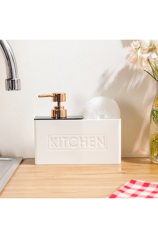Perotti 13195 Kitchen Lux Mutfak Sıvı Sabunluk Beyaz