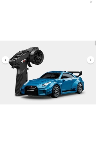 Pasifik Toys 1:43 Kumandalı Mini Metal Şarjlı Nissan Gtr 4wd Mavi Renk