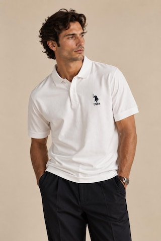 Alexandergardi Polo Yaka Düğmeli T-shirt Beyaz