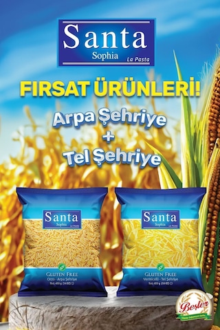 Santa Vegan&glutensiz Arpa Ve Tel Şehriye 400g X 2 Adet