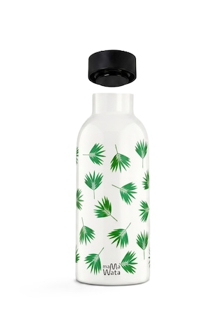 Mamawata Palm Paslanmaz Çelik Termos Matara 470 Ml Sızdırmaz Yalıtımlı Suluk Beyaz