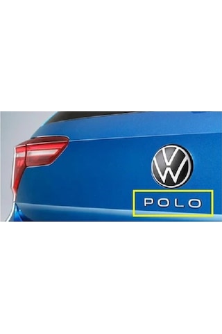 Volkswagen Polo Bagaj Yazı Abs Krom Renk Volkswagen Polo Rear