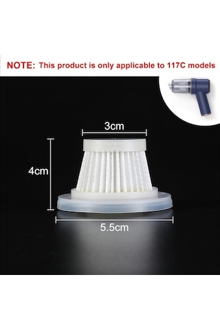 Novahub Lt-117 Süpürge Hepa Filtresi - Yıkanabilir 2 Adet - 117c/117cd/117cg Uygun - Araba Elektrikli Süpürge İçin 2 Pcs