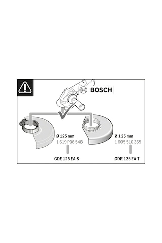 Bosch GDE 125 EA-T Klipsli Toz Çekme Aksesuarı - 1600A003DJ