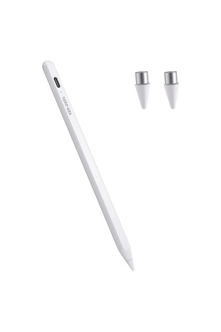 Ven-dens Vd-sp004 Apple Uyumlu iPad Ve Android Uyumlu Manyetik Tablet Kalemi, Type-c Şarjlı, Metal Gövde, Beyaz