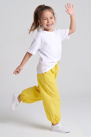 Dmb Kids Kız Çocuk Şalvar Pantolon Dmb-9889 Sarı
