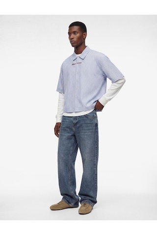 Koton Normal Bel Pamuklu Cepli Vintage Straight Fit Jean Pantolon İndigo Stone 6sam40150nd İndigo - Taş
