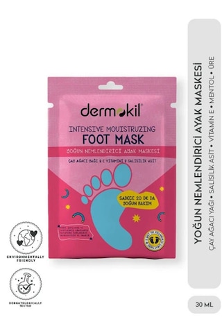 Dermokil 2 Adet Yoğun Nemlendirici Ayak Maskesi Ve 2 Adet Peeling Etkili Ayak Maskesi