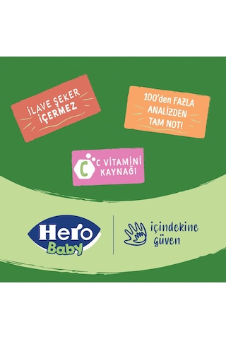 Hero Baby Organik Muz-armut Tahıllı Kavanoz Maması