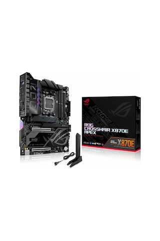 Asus Rog Crosshair X870e Apex Ddr5 9600mhz Oc M.2 Usb-c Pcıe 5.0 Am5 Atx Anakart