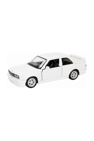 1:32 Rmz City Alman Klasikleri Serisi Die Cast Çek Bırak Model Araba - Beyaz Bmw M3 Beyaz