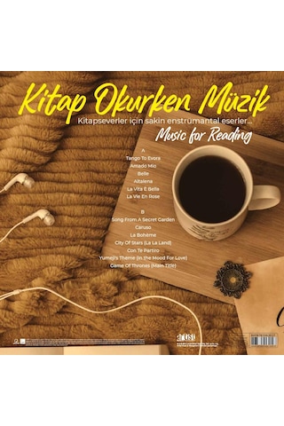 Kitap Okurken Müzik Özel Baskı Transparan Yeşil Plak
