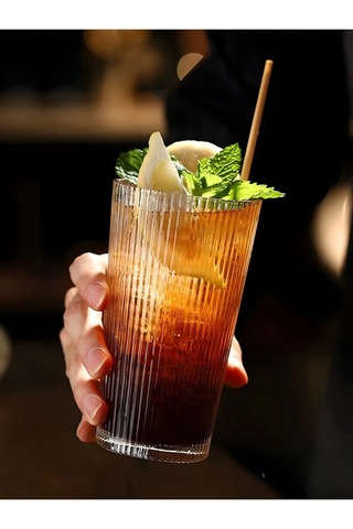 400 Ml Cam Kapaklı Ve Cam Pipetli Şeffaf Bardak Isıya Dayanıklı, Şık Ve Çok Fonksiyonlu Tasarım Cam - Şeffaf