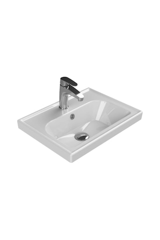Turkuaz Seramik Cerastyle Frame 50 x 38 CM Etajerli Lavabo