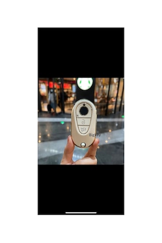 Mercedes Mybach Yeni Kasa Samart Anahtar Nano Yüksek Kalite Silikon Kumanda Kılıfı Beyaz