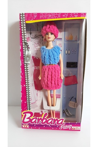 Örmeli Kıyafetli Şapkalı Bebek