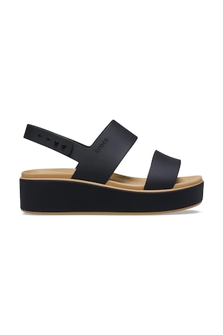 Crocs 211802-0rı Brooklyn Matte Wrap Low Wedge Kadın Sandalet Siyah