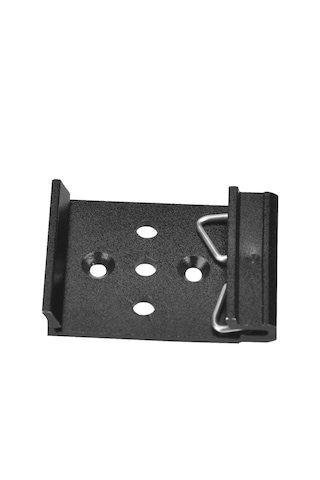 Youtek 35mm Din Rayı Sabitleyici Klem 5 Delikli, Aluminyum, Pürüzlü Siyah Diğer