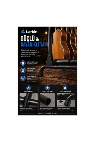 Larkin Gs700 7'li Çoklu Gitar Standı Multi Guitar Stand