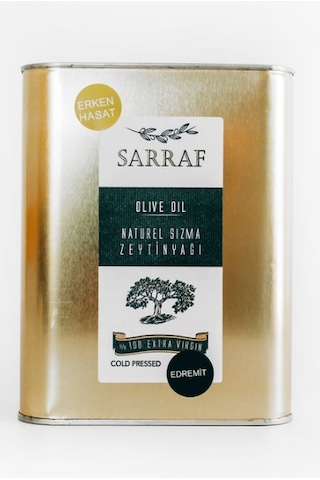 Sarraf Erken Hasat Soğuk Sıkım Naturel Sızma Zeytinyağı Teneke 2 L