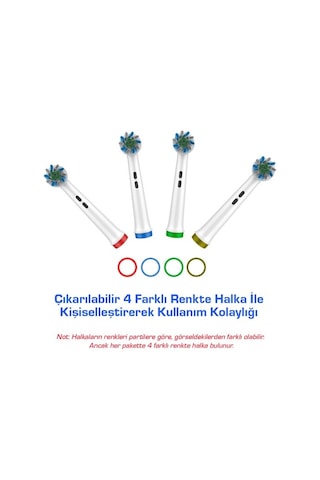 Soft Bristles Oral-B Diş Fırçasına Uyumlu Yedek Başlık 16'lı