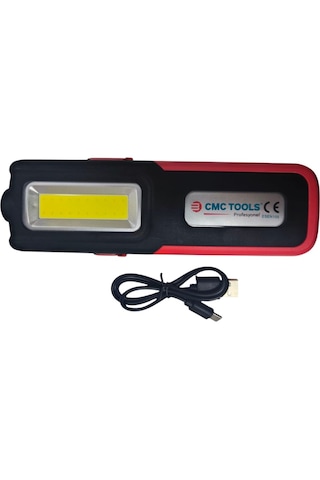 Cmc Tools Cmc4250 Şarjlı Led El Lambası Kırmızı - Siyah